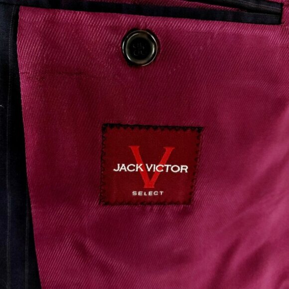 Jack Victor Select Vogue CT Wool Pinstripe 2 Button Suit Jacket 46R - Picture 8 of 8